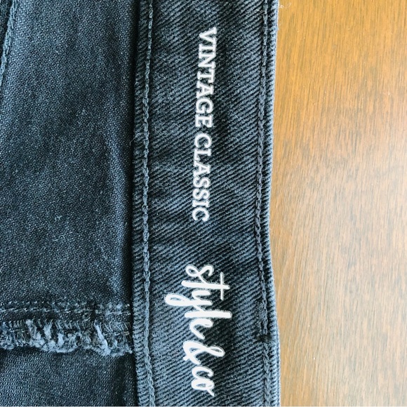 STYLE & CO. WOMENS JEANS SIZE 6P WASHED BLACK VINTAGE CLASSIC MOM JEAN - Picture 13 of 15